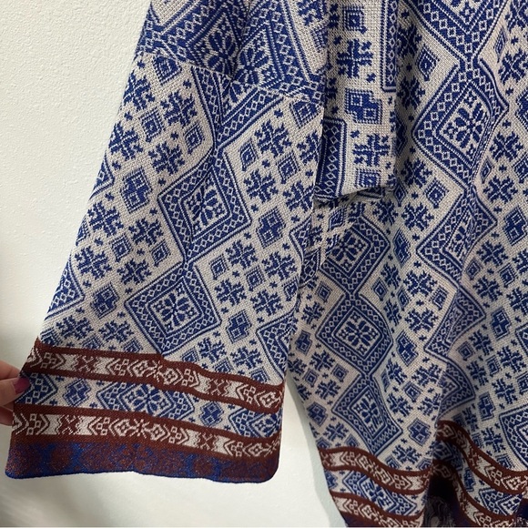 Free People It's a Cinch Poncho in ivory combo - Picture 6 of 7